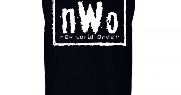 nWo Logo Sleeveless Shirt White Print - ZF2-GD198 Explicit 